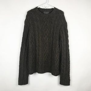 Abercrombie & Fitch Brown Fishermans Sweater Large